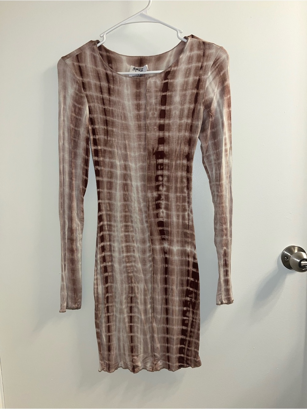 Princess Polly Brown Tie Dye Dress